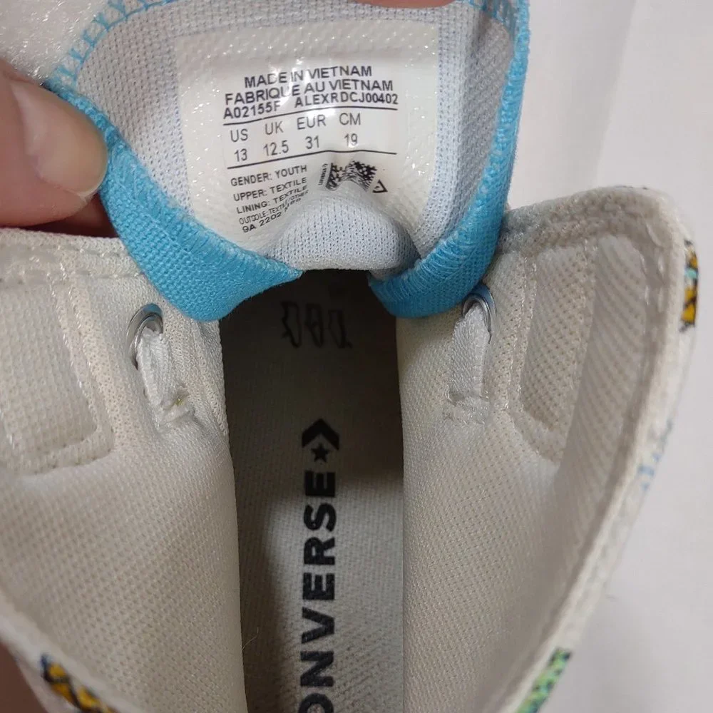 Converse All Star Frozen Treats CTA Ice Cream High Tops Girl's Size 13 Canvas